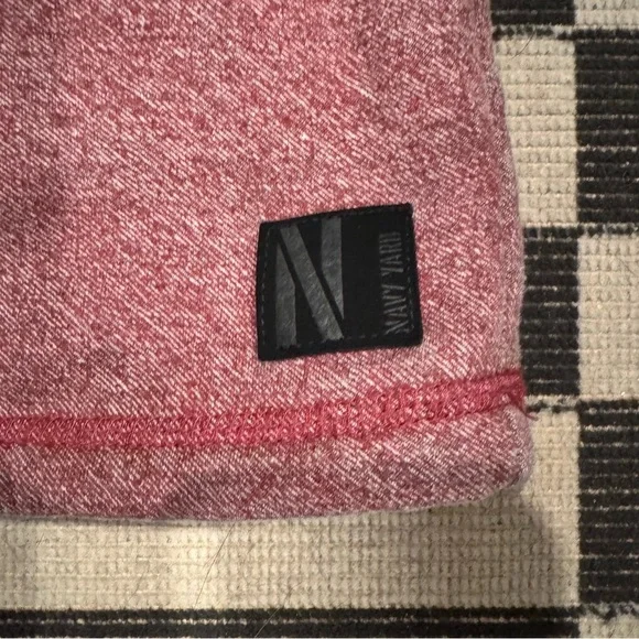 Red Quarter-Zip Sweatshirt with Contrasting Collar - Picture 3 of 5